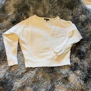 Pure white large sweater